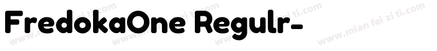 FredokaOne Regulr字体转换